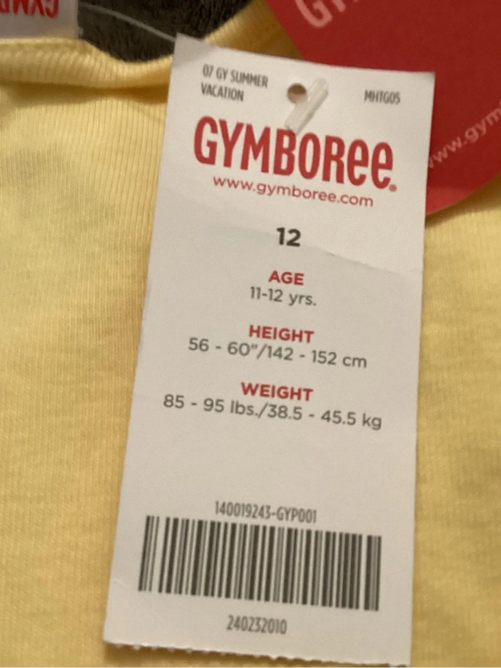 Gymboree Yellow Girls' Strawberry Appliqué Dress